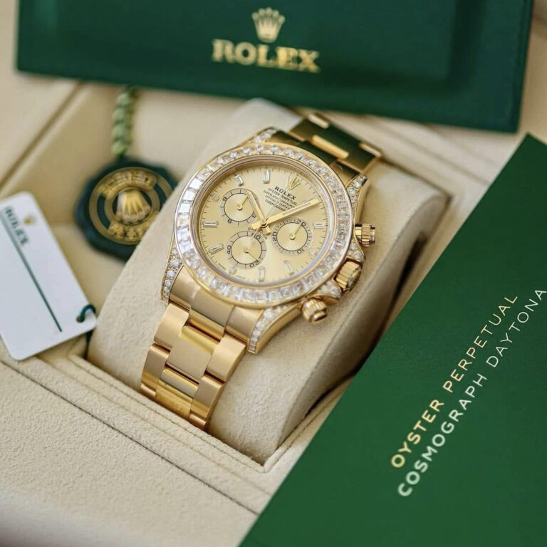 Rolex Daytona 18K Yellow Gold Gold Sundust Dial Diamond Bezel Oyster Bracelet 40 mm 126598TBR - 图片 7