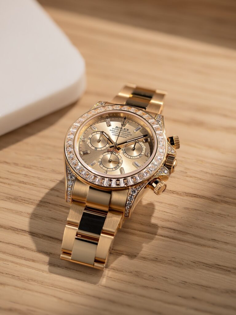 Rolex Daytona 18K Yellow Gold Gold Sundust Dial Diamond Bezel Oyster Bracelet 40 mm 126598TBR - 图片 5