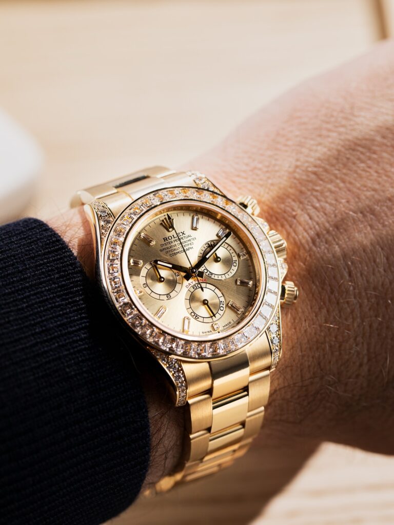 Rolex Daytona 18K Yellow Gold Gold Sundust Dial Diamond Bezel Oyster Bracelet 40 mm 126598TBR - 图片 6