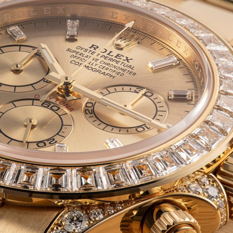 Rolex Daytona 18K Yellow Gold Gold Sundust Dial Diamond Bezel Oyster Bracelet 40 mm 126598TBR - 图片 4