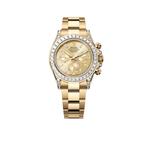 Rolex Daytona 18K Yellow Gold Gold Sundust Dial Diamond Bezel Oyster Bracelet 40 mm 126598TBR