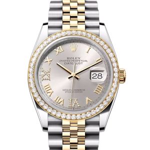 85a34ddcc741416fbe9f6f5fbe271833.jpg DATEJUST 36-(Oyster, 36 mm, Oystersteel, yellow gold and diamonds)