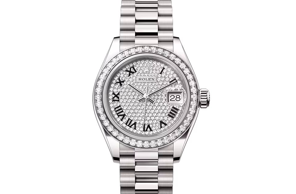 LADY-DATEJUST-(Oyster, 28 mm, white gold and diamonds)