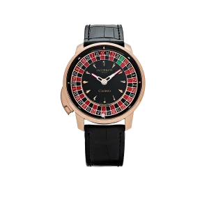 Jacob & Co. 'The Casino Tourbillon' 44mm CA100.40.AA.AA.ABALA Rose Gold Black Onyx Dial Limited Edition