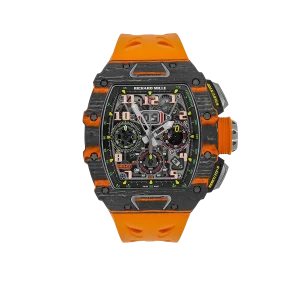 Richard Mille RM 11-03 McLaren Carbon TPT, Skeleton Dial, Orange Strap, 50 mm